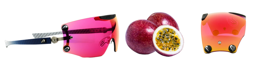 Pilla Outlaw Schießbrille mit neuer 2024 Linse 31CIHP Passionsfrucht