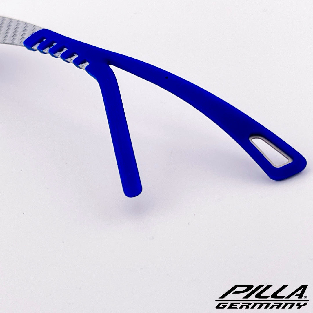 Pilla Carbon Fork Bügel in Blau Schwarz Nahansicht