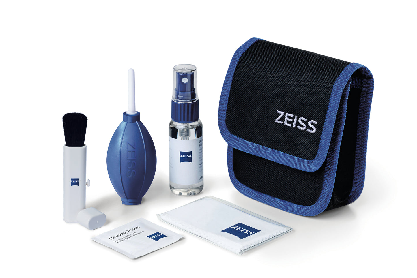 Zeiss Reinigungsset mit Zubehör, inklusive Blasebalg, für Kamera- und Optikreinigung, von Pillagermany, sauber und funktional.