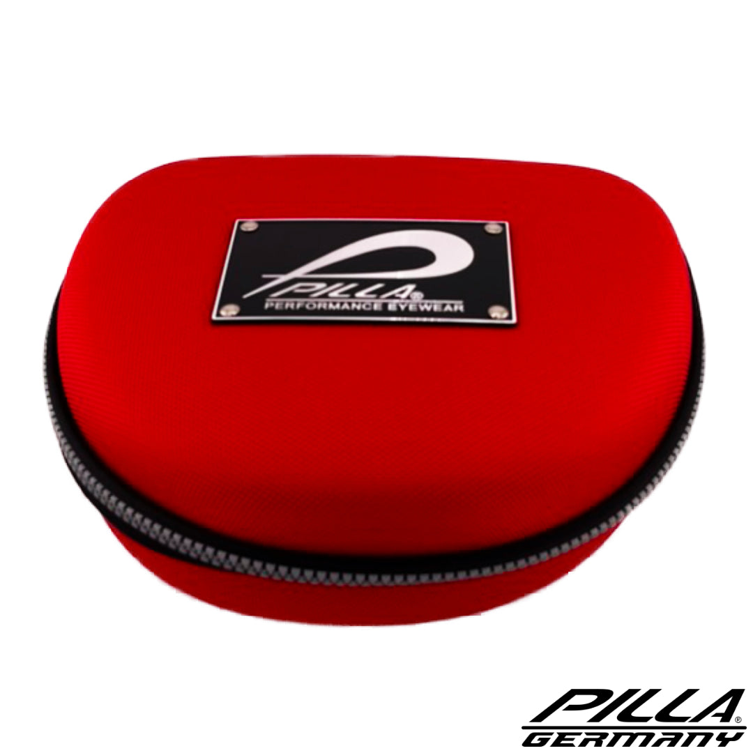 Großer Pilla Vault Rot Accessoire, robustes rotes Metall-Design mit sicheren Verschluss, ideal für Schließfächer und Aufbewahrung.