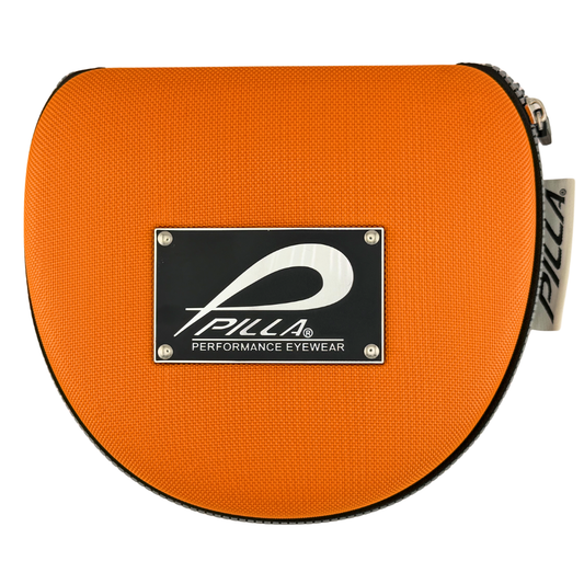Große orange Pilla Vault Accessoires in lebendigem Design, ideal für stilvolle Organisation und Aufbewahrung.