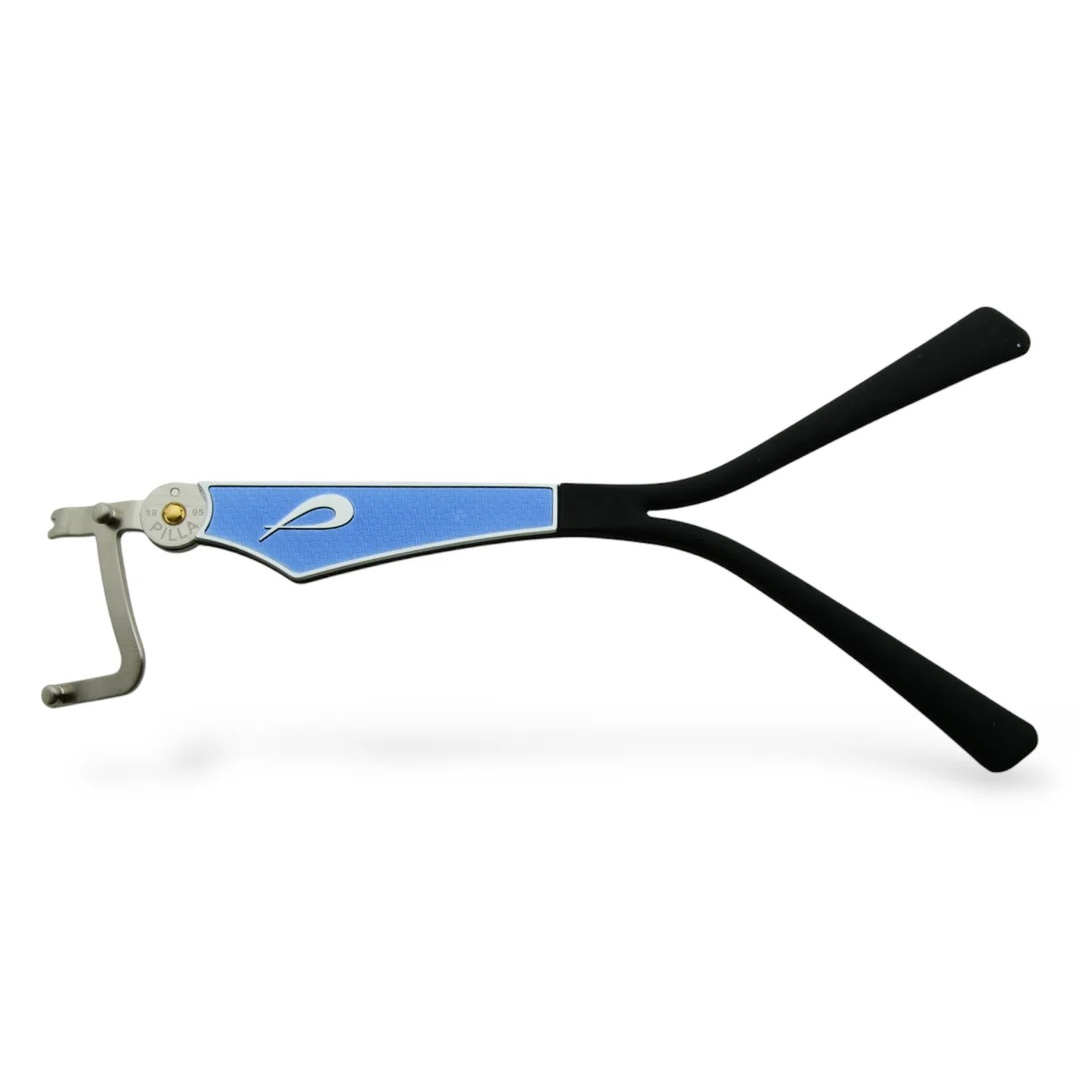 Bügel für E-Gitarre ZEUS Copa Flying V in Blau, Pilla Marke, mit detailreicher Lackierung und schwarzem Griff.