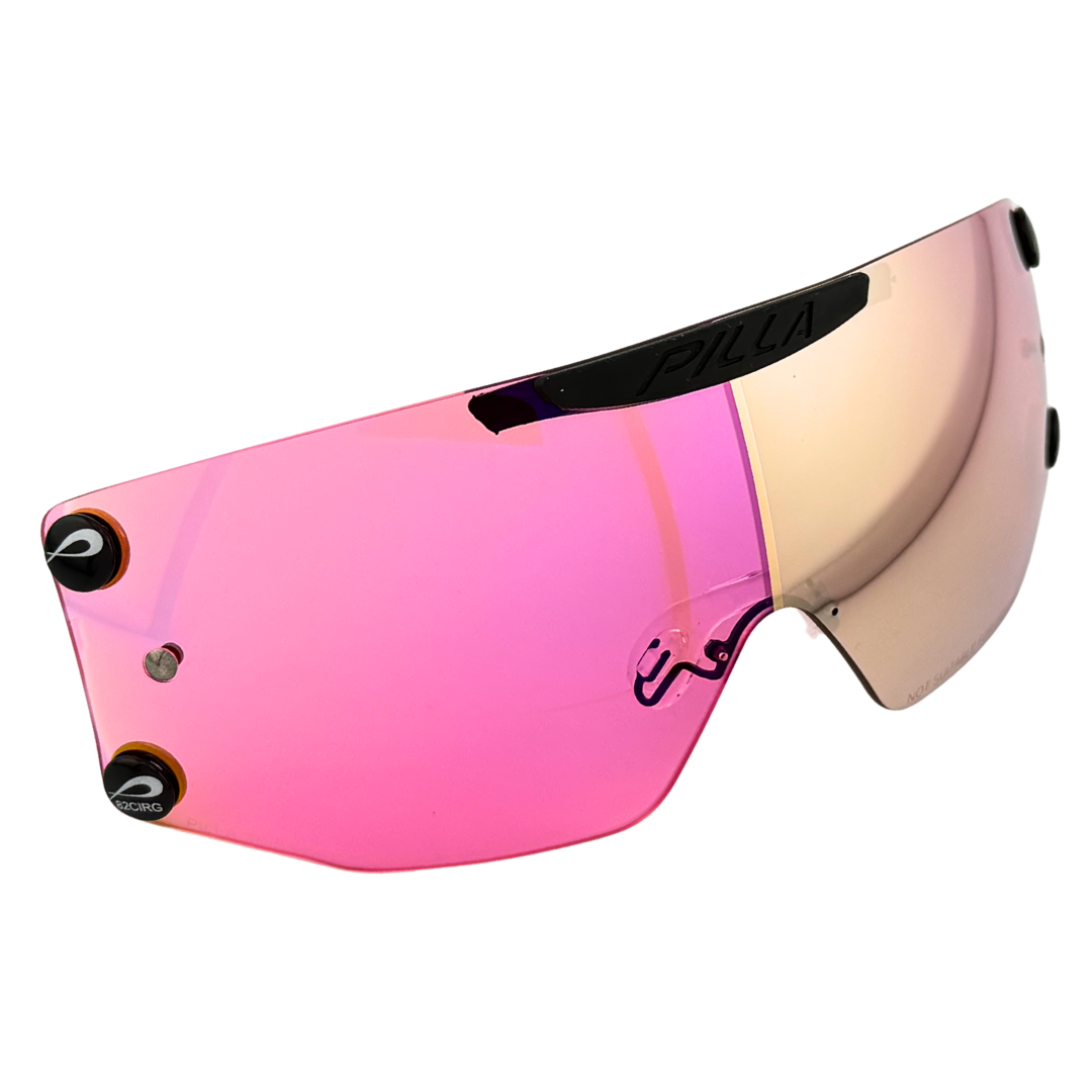 Pilla Outlaw X7 82CIRG Kreuzdominanz Linksschütze Wechselglas mit Ruby Grapefruit Tönung für Sportbrille