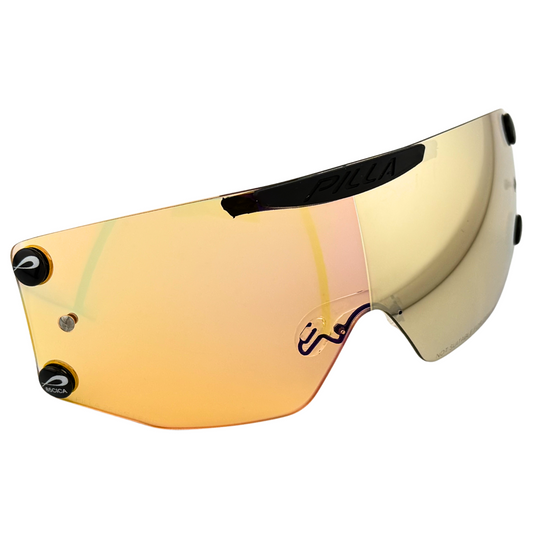 Wechselglas für Pilla Outlaw X7, Kreuzdominanz Linksschütze, Cantaloupe, mit orangefarbener Tönung, für optimale Sicht.