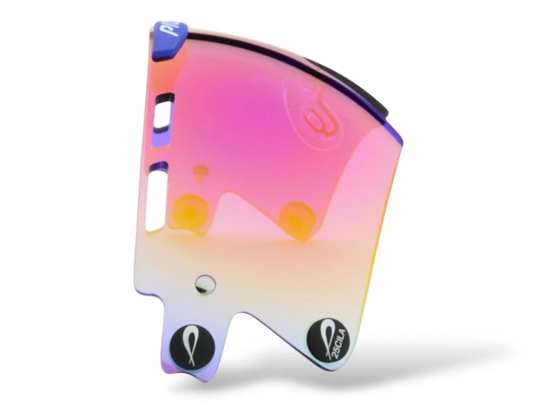 Wechselglas Zeus 25CIEB von Pilla, schwarzes Holunder-Design für Zigarren-Feuerzeuge, detailreiche Nahaufnahme