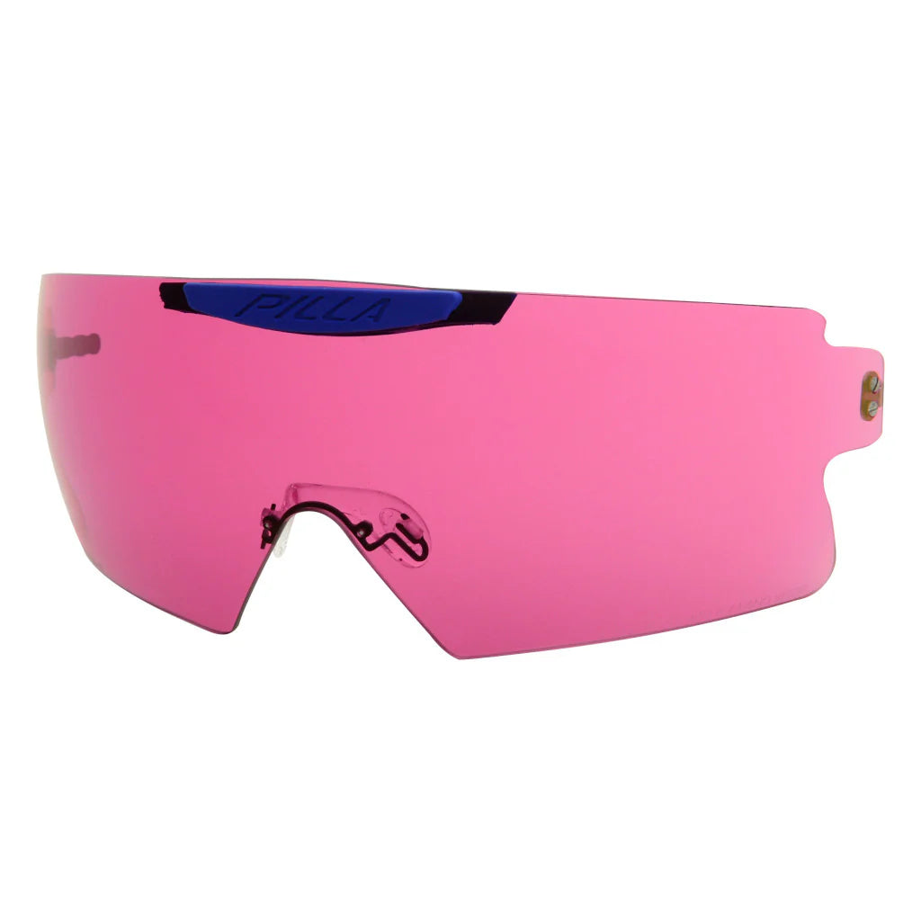 Vista Slim Glas 35CIA von Pilla, Wechselglas in Feige, zeigt das bunte, schmale Glas für Brillen mit stilvollem Design